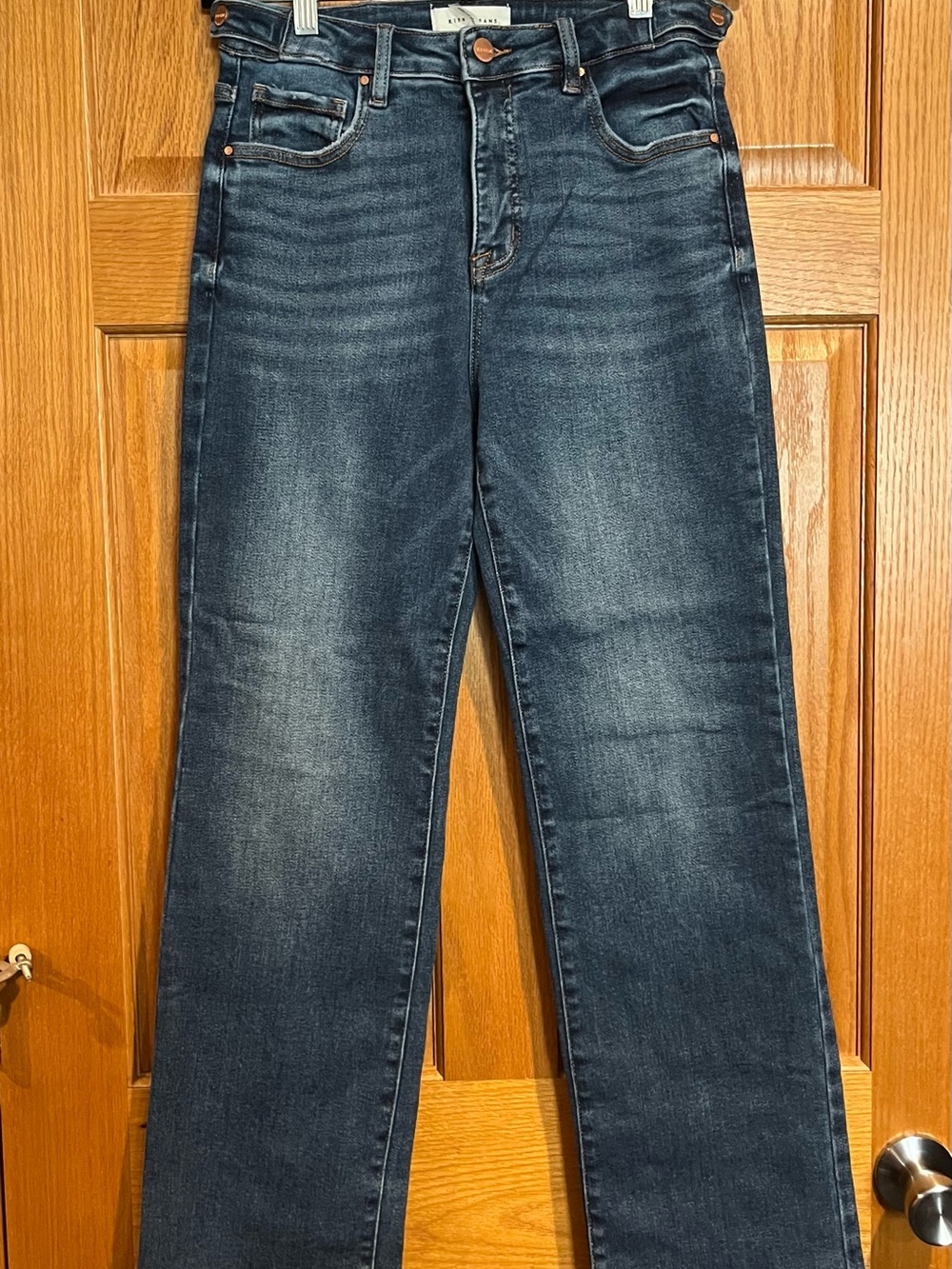 Risen Women’s Dark Blue Straight-Leg Jeans